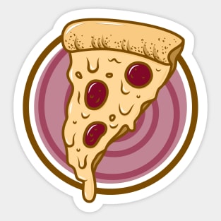 Soggy Microwave Pepperoni Pizza Sticker